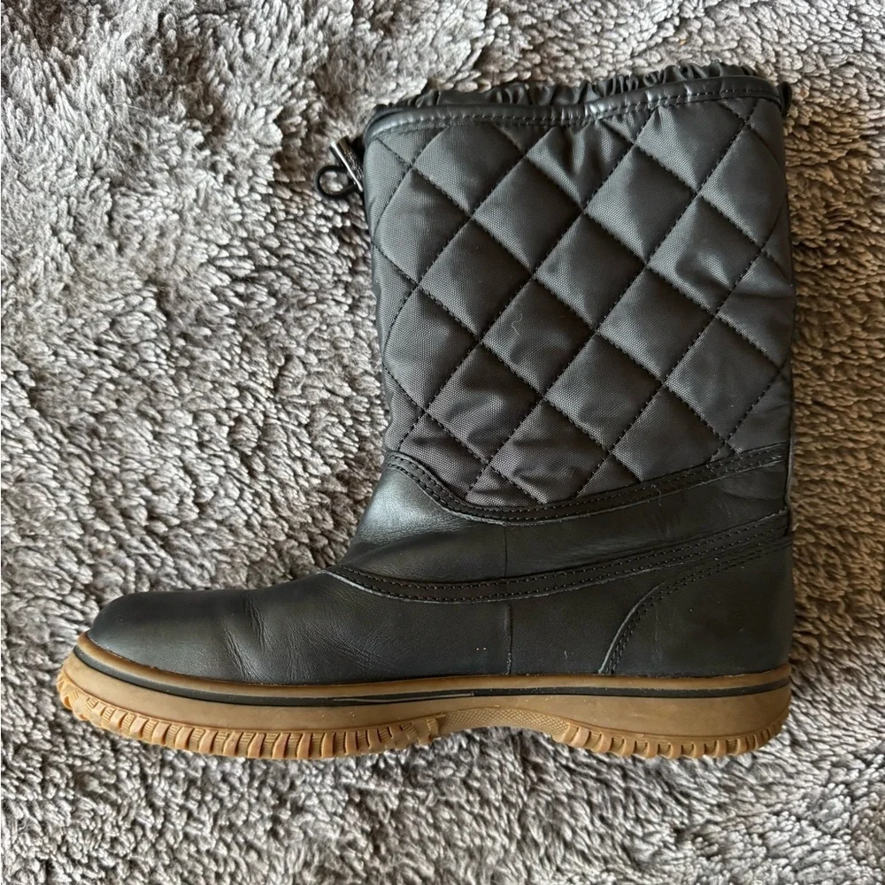 COACH Samara Black Quilted Cold Weather Boots